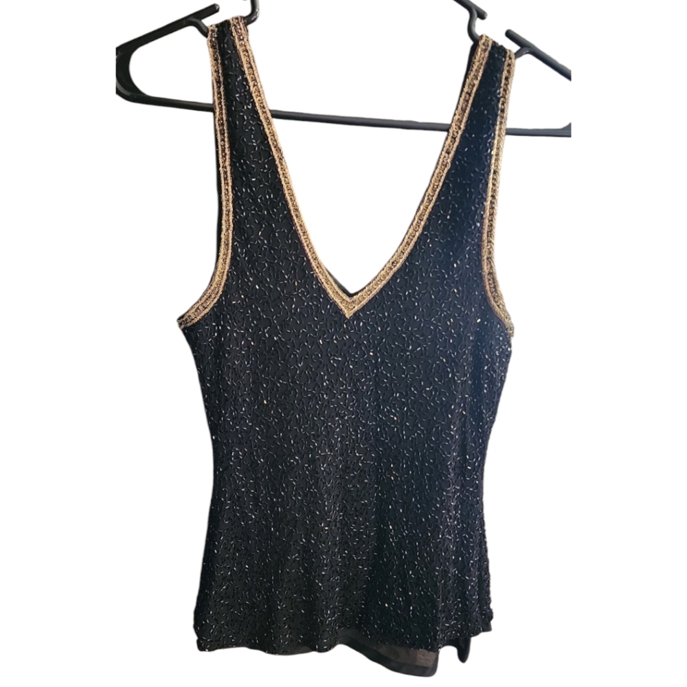 Stenay Top, Size 12, Black beaded and sequened - Picture 3 of 14